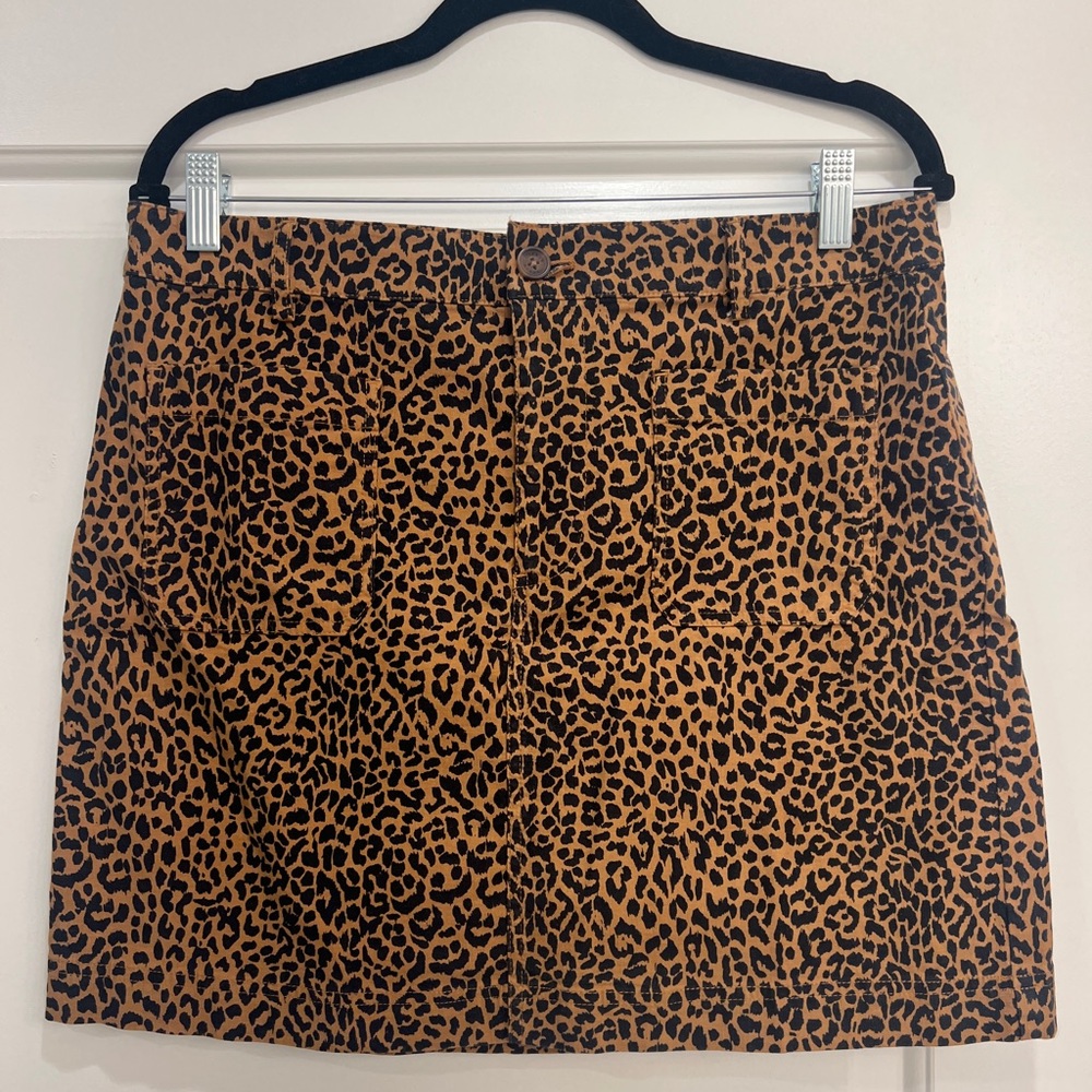 NWT J. Crew Cheetah Print Mini Skirt